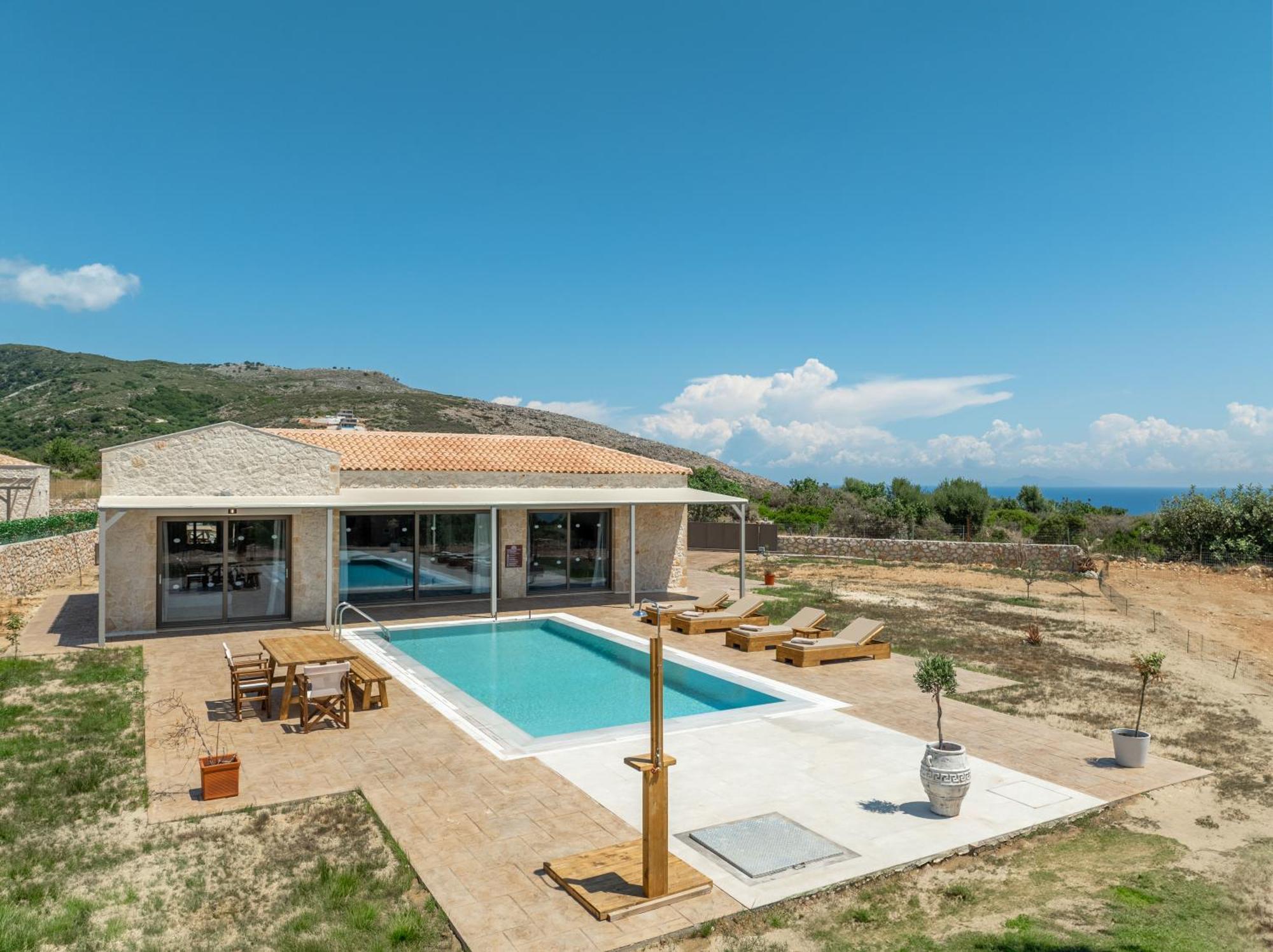 Pantheon Luxury Villas Skala  ภายนอก รูปภาพ